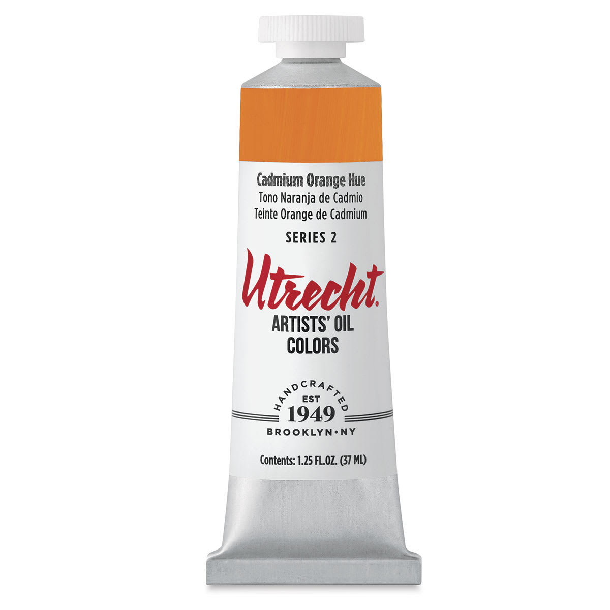 Utrecht Artists' Oil Paint - Cadmium Orange Hue, 37 ml tube
