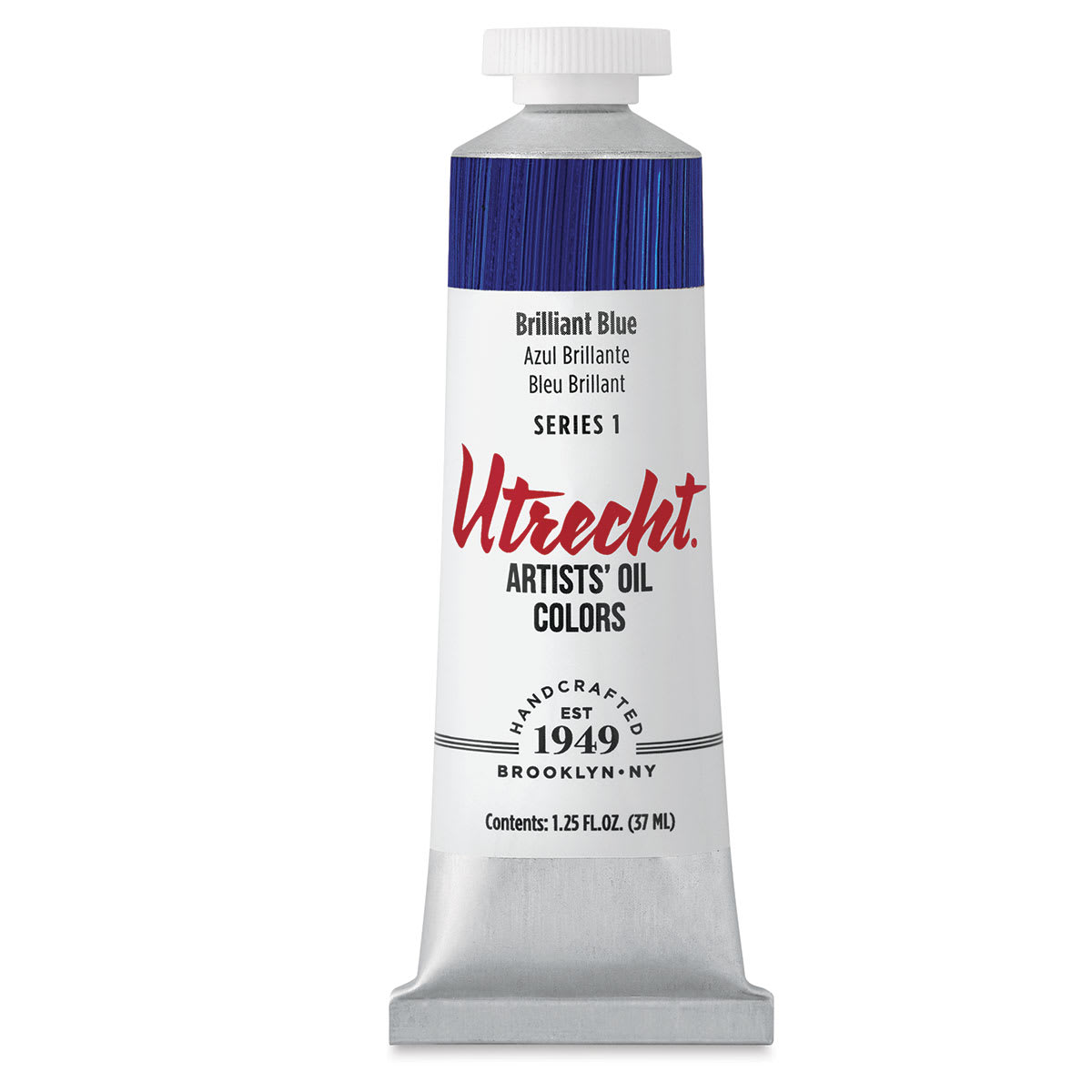 Utrecht Artists' Oil Paint - Brilliant Blue, 37 ml tube