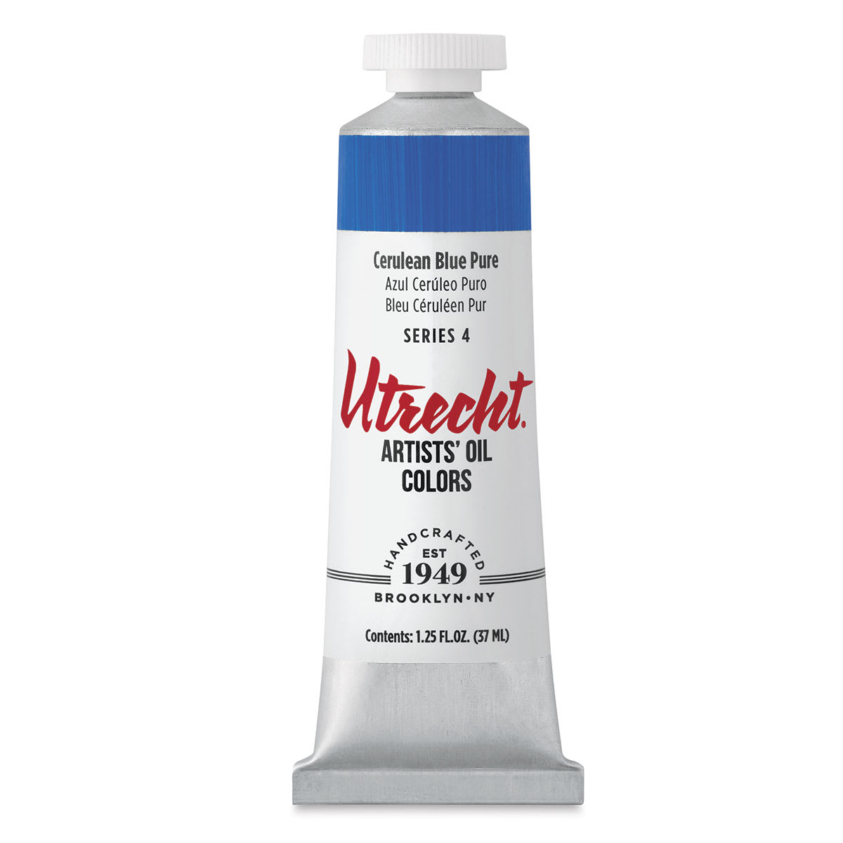 Utrecht Artists' Oil Paint - Cerulean Blue Pure, 37 ml tube Utrecht Artists' Oil Paint - Cerulean Blue Pure, 37 ml tube