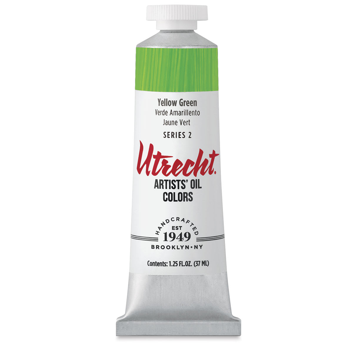 Utrecht Artists' Oil Paint - Yellow Green, 37 ml tube