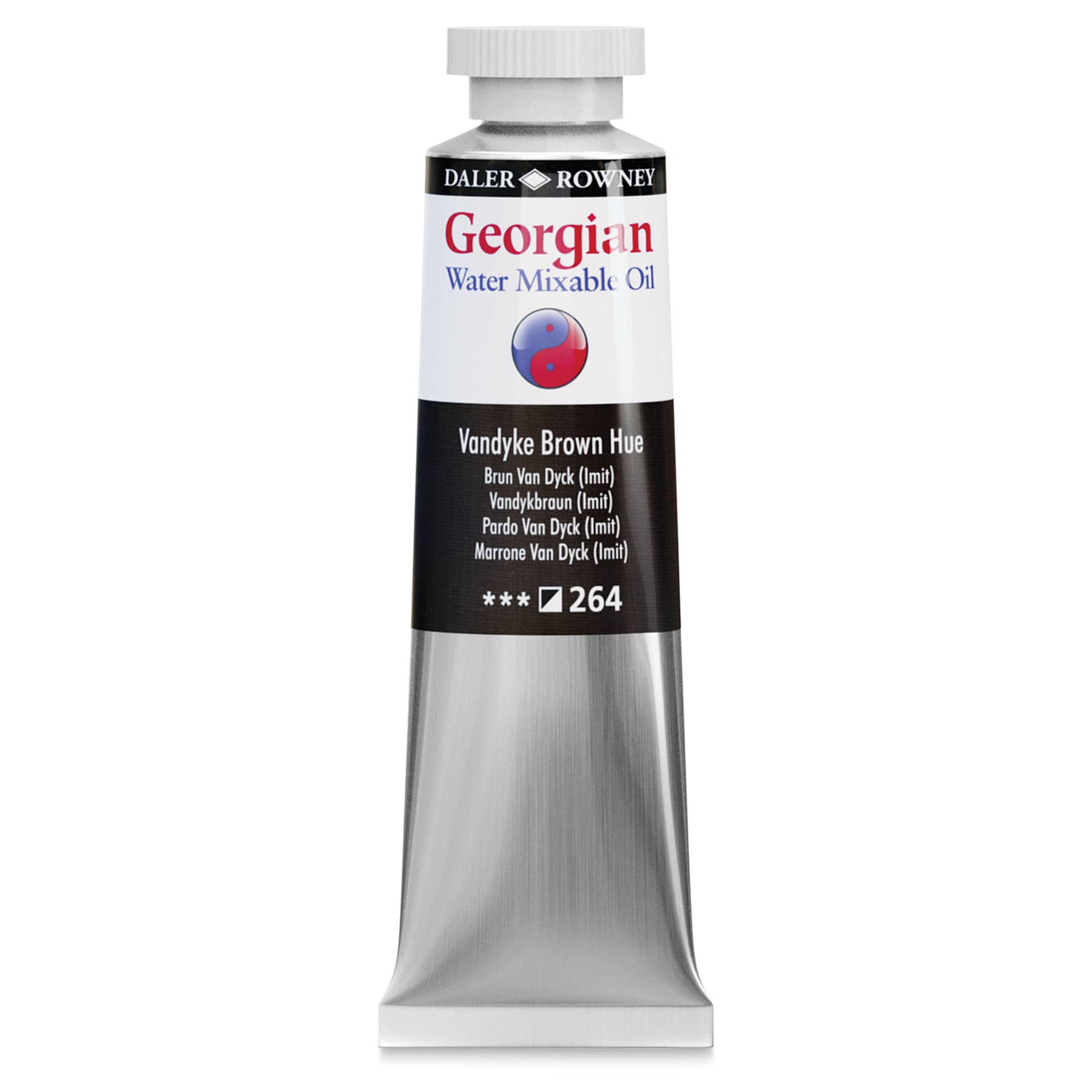 Georgian Water Mixable Oil - Vandyke Brown Hue, 37 ml