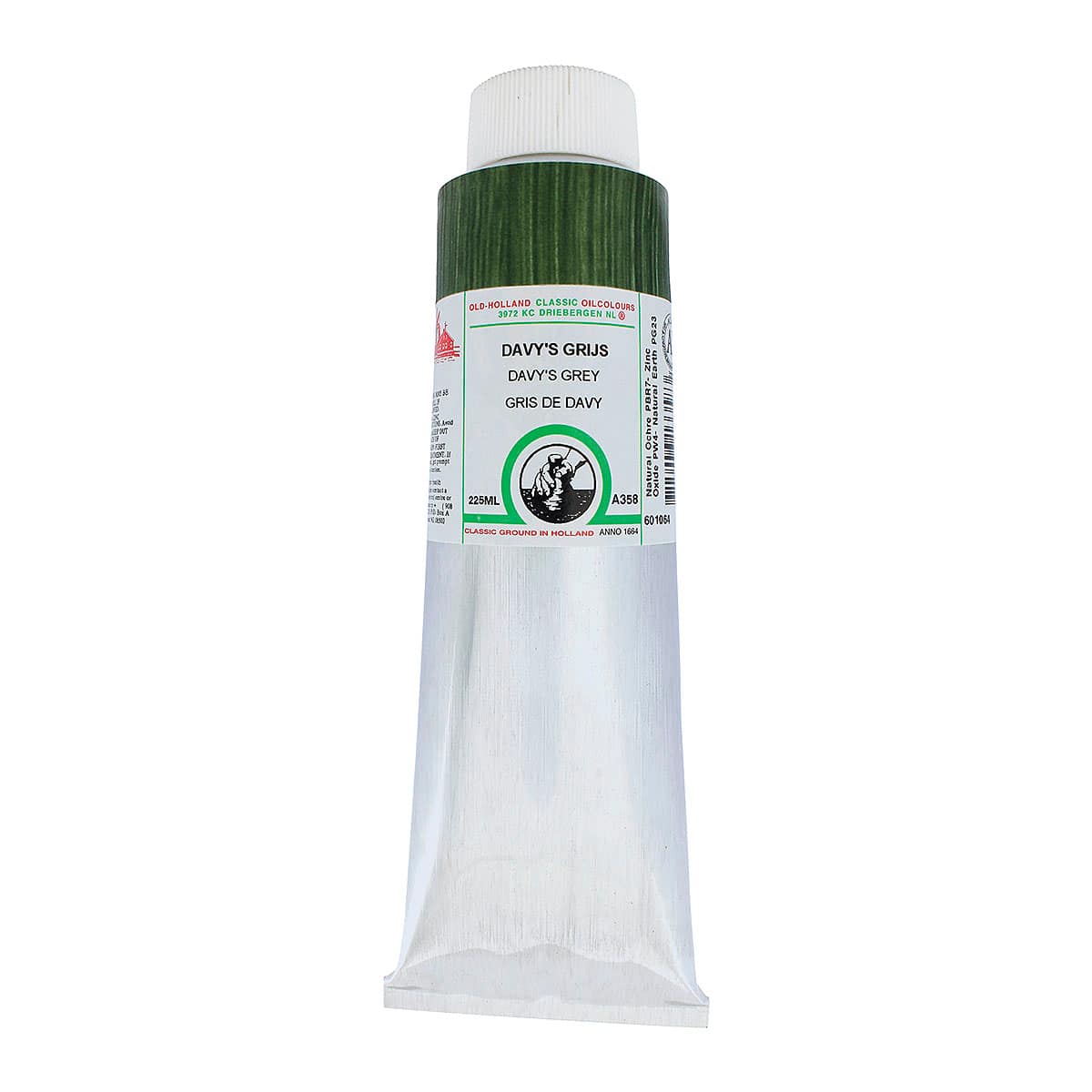 Old Holland Classic Oil Color - Davy's Grey, 225 ml tube
