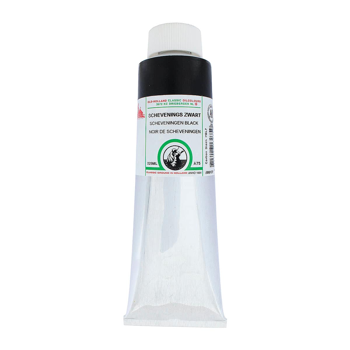Old Holland Classic Oil Color - Scheveningen Intense Black, 225 ml tube