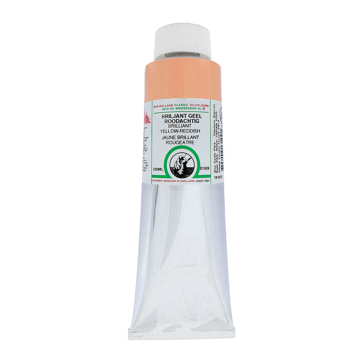Old Holland Classic Oil Color - Brilliant Yellow Reddish, 225 ml tube