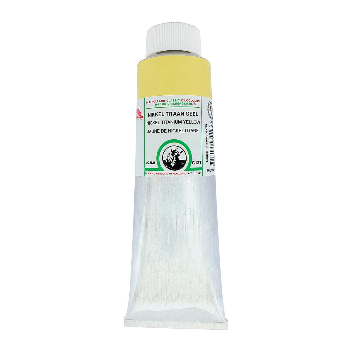 Old Holland Classic Oil Color - Nickel Titanium Yellow, 225 ml tube