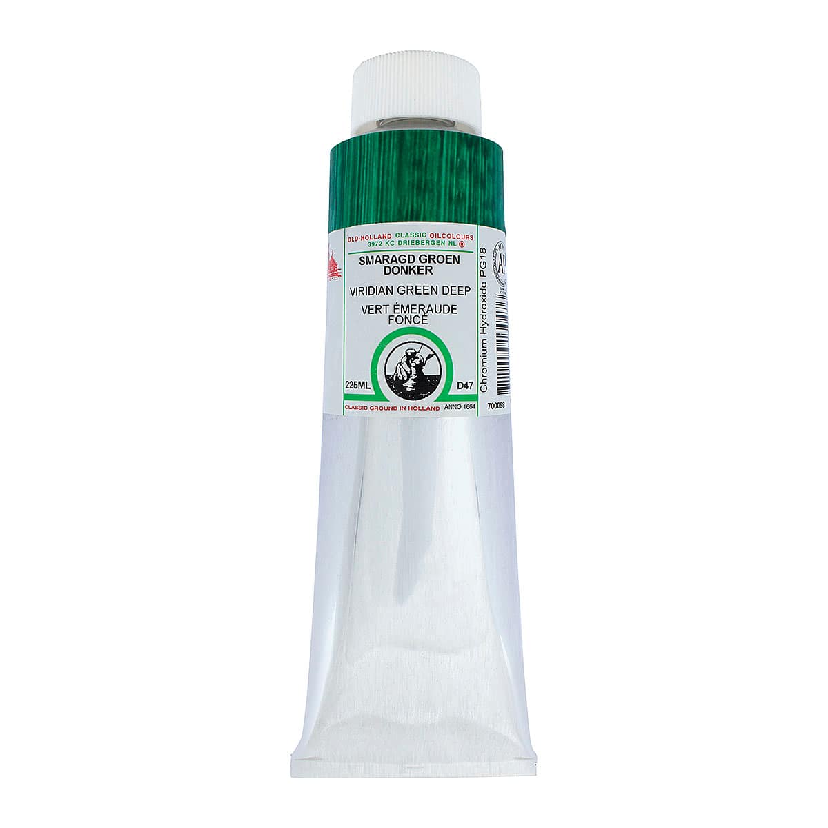 Old Holland Classic Oil Color - Viridian Green Deep, 225 ml tube