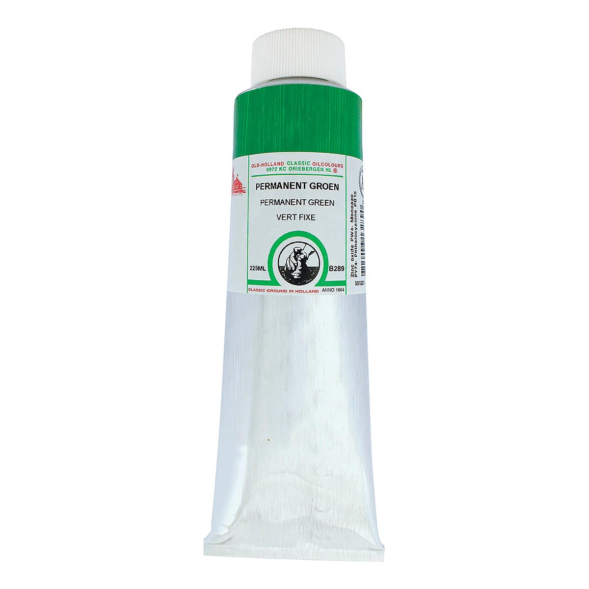 Old Holland Classic Oil Color - Permanent Green, 225 ml tube