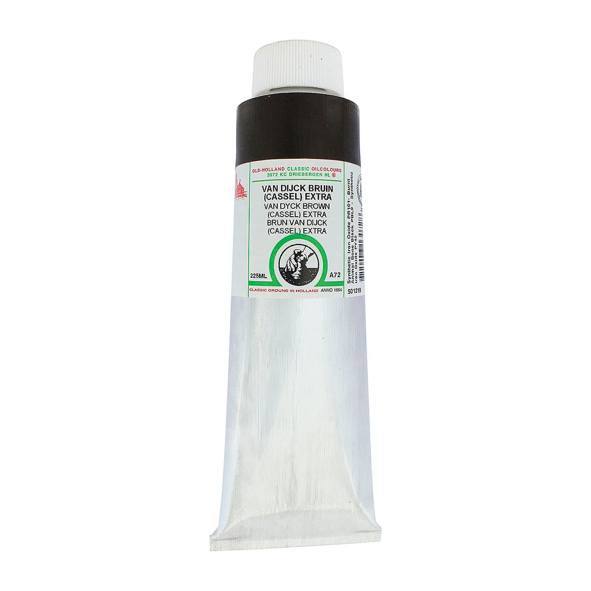 Old Holland Classic Oil Color - Van Dyck Brown (Cassel) Extra, 225 ml tube