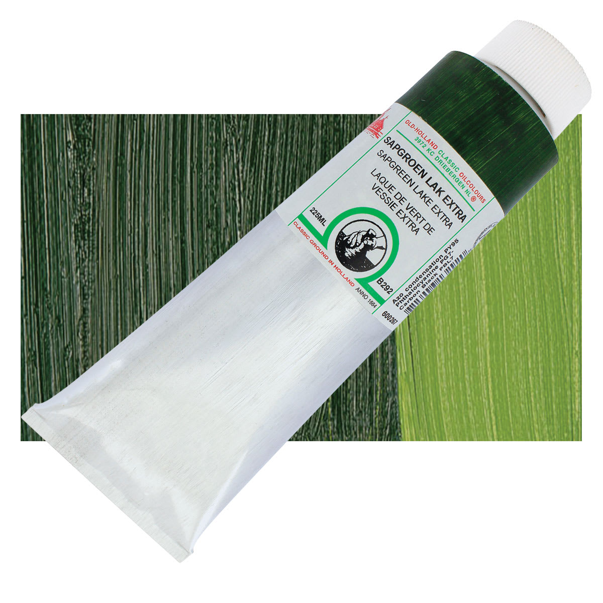 Old Holland Classic Oil Color - Sap Green Lake Extra, 225 ml tube and swatch