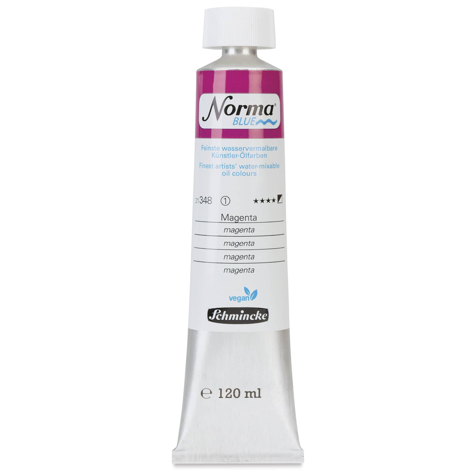 Schmincke Norma Blue Water-Mixable Oil Paint - Magenta, 120 ml