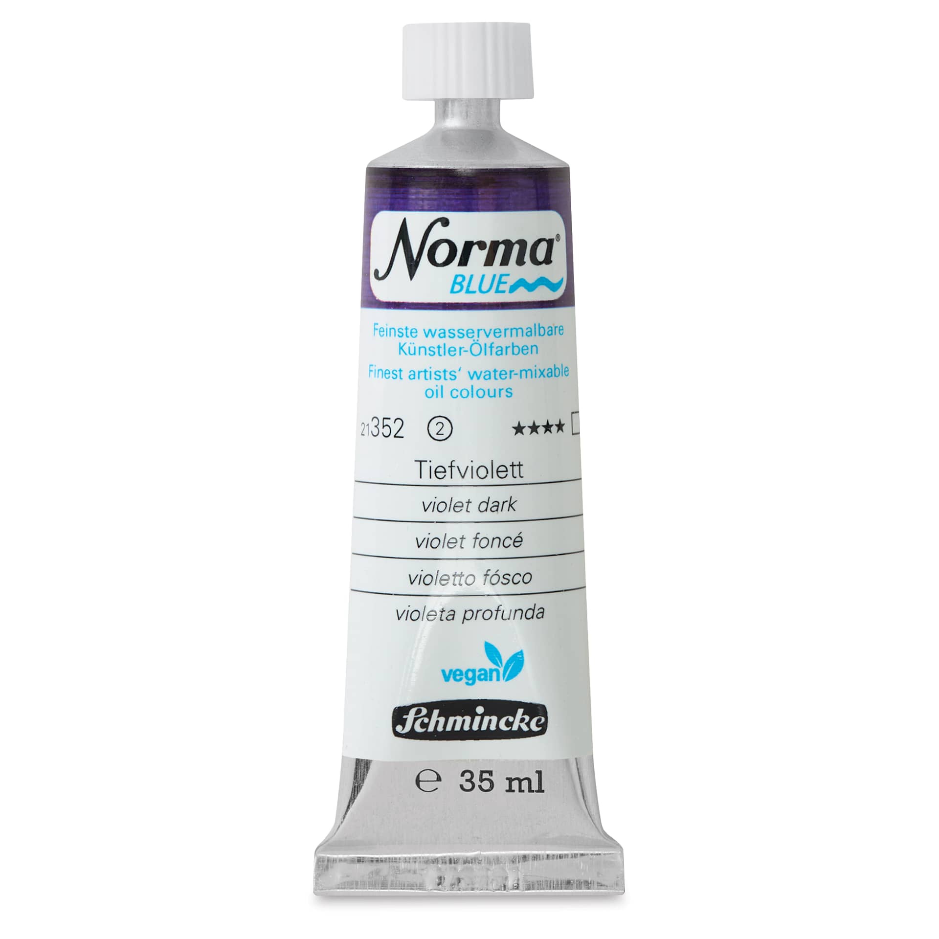 Schmincke Norma Blue Water-Mixable Oil Paint - Violet Dark, 35 ml, tube
