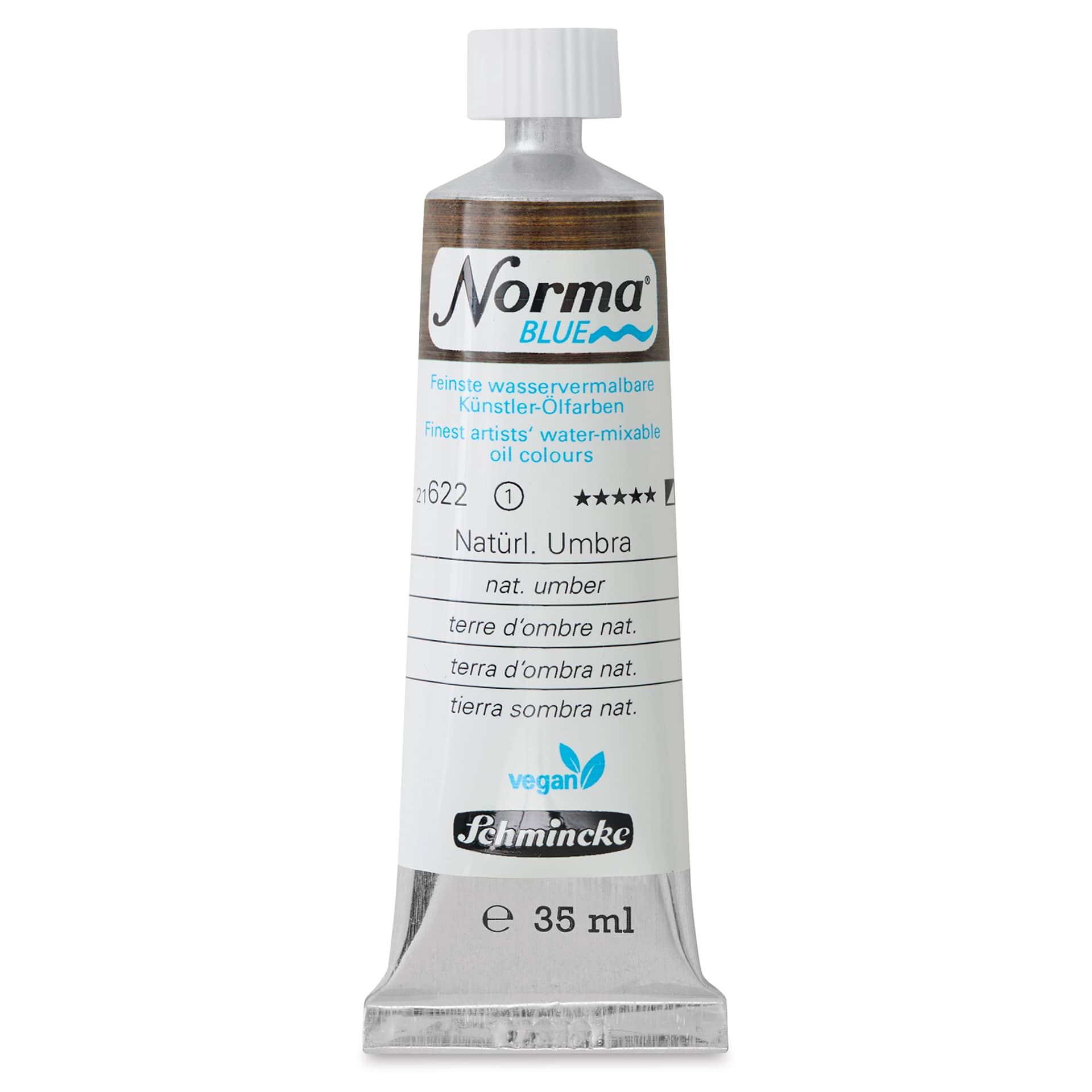 Schmincke Norma Blue Water-Mixable Oil Paint - Natural Umber, 35 ml, tube