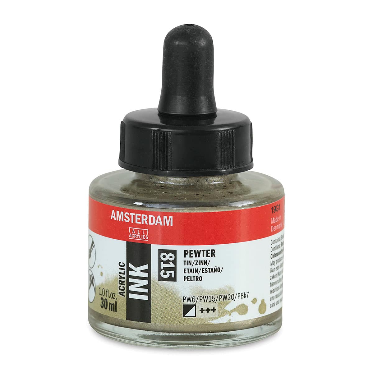 Amsterdam Acrylic Ink - Pewter, 30 ml