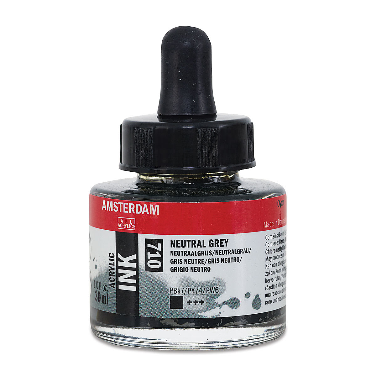 Amsterdam Acrylic Ink - Neutral Grey, 30 ml