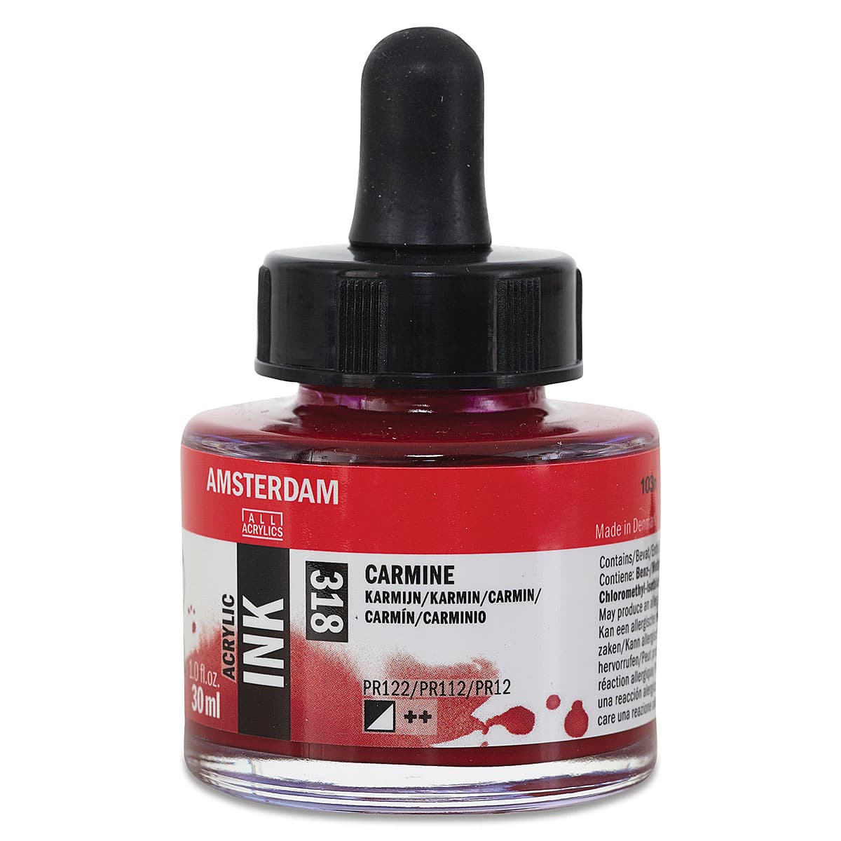 Amsterdam Acrylic Ink - Carmine, 30 ml