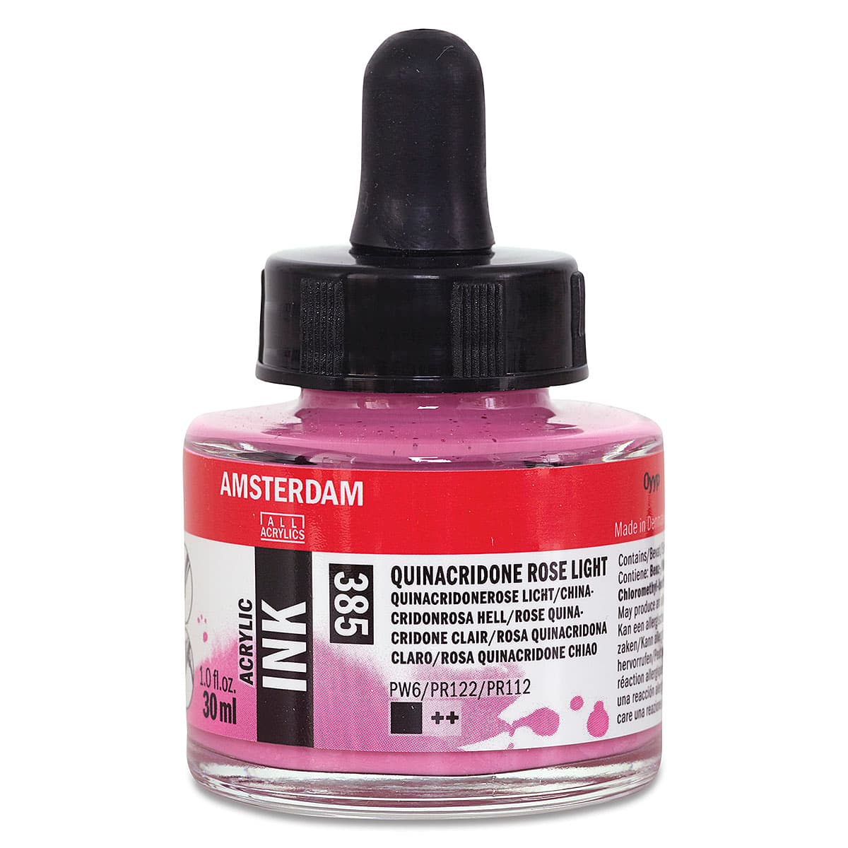 Amsterdam Acrylic Ink - Quinacridone Rose Light, 30 ml
