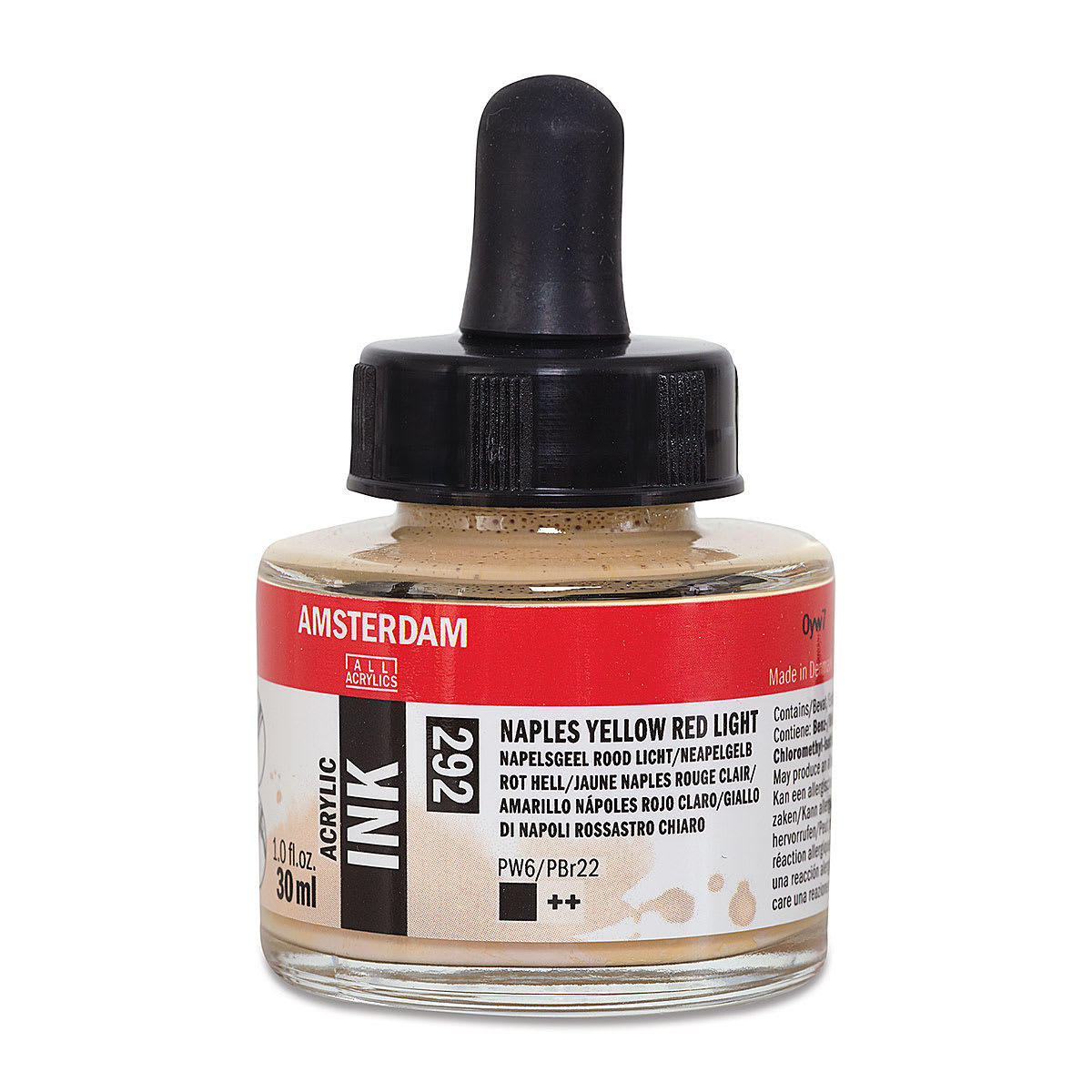 Amsterdam Acrylic Ink - Naples Yellow Red Light, 30 ml