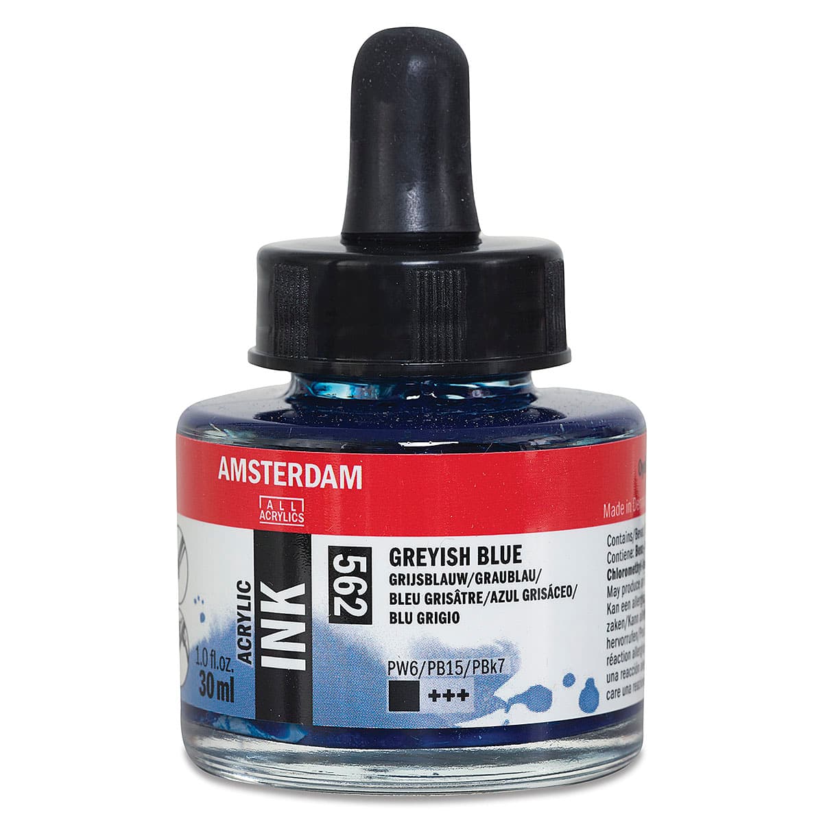Amsterdam Acrylic Ink - Grey Blue, 30 ml
