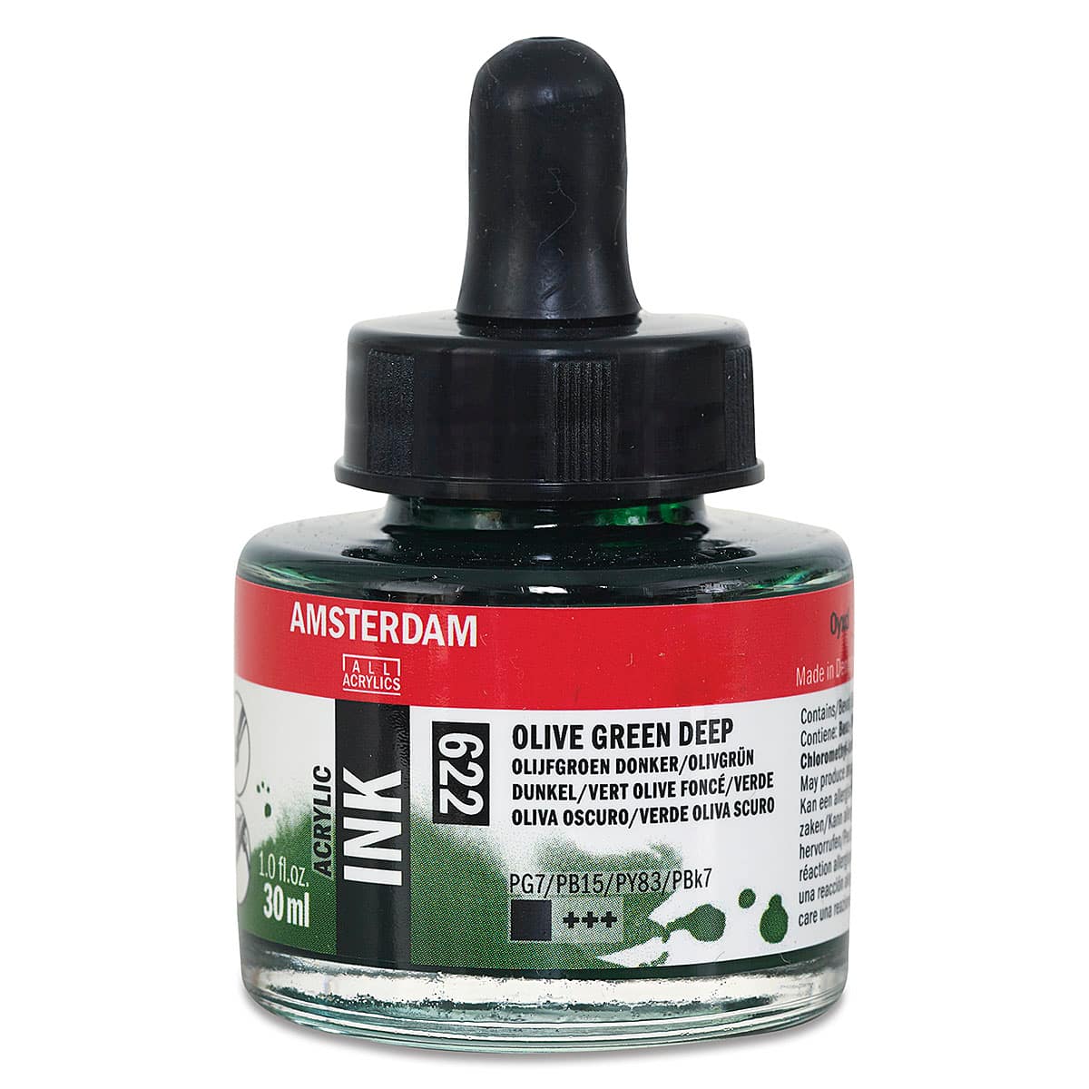 Amsterdam Acrylic Ink - Olive Green Deep, 30 ml