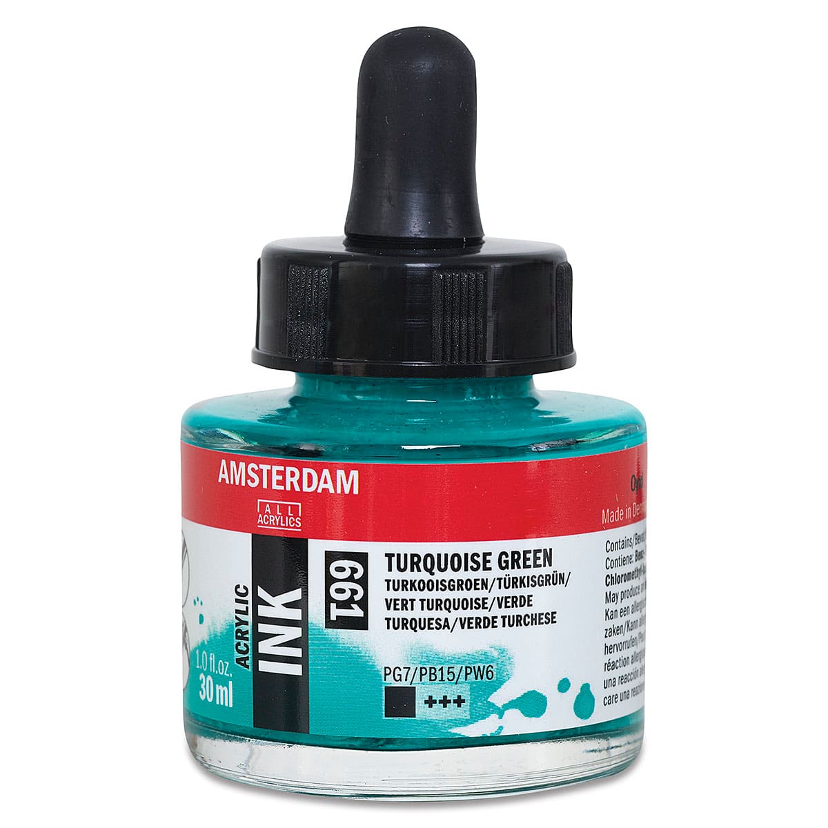 Amsterdam Acrylic Ink - Turquoise Green, 30 ml