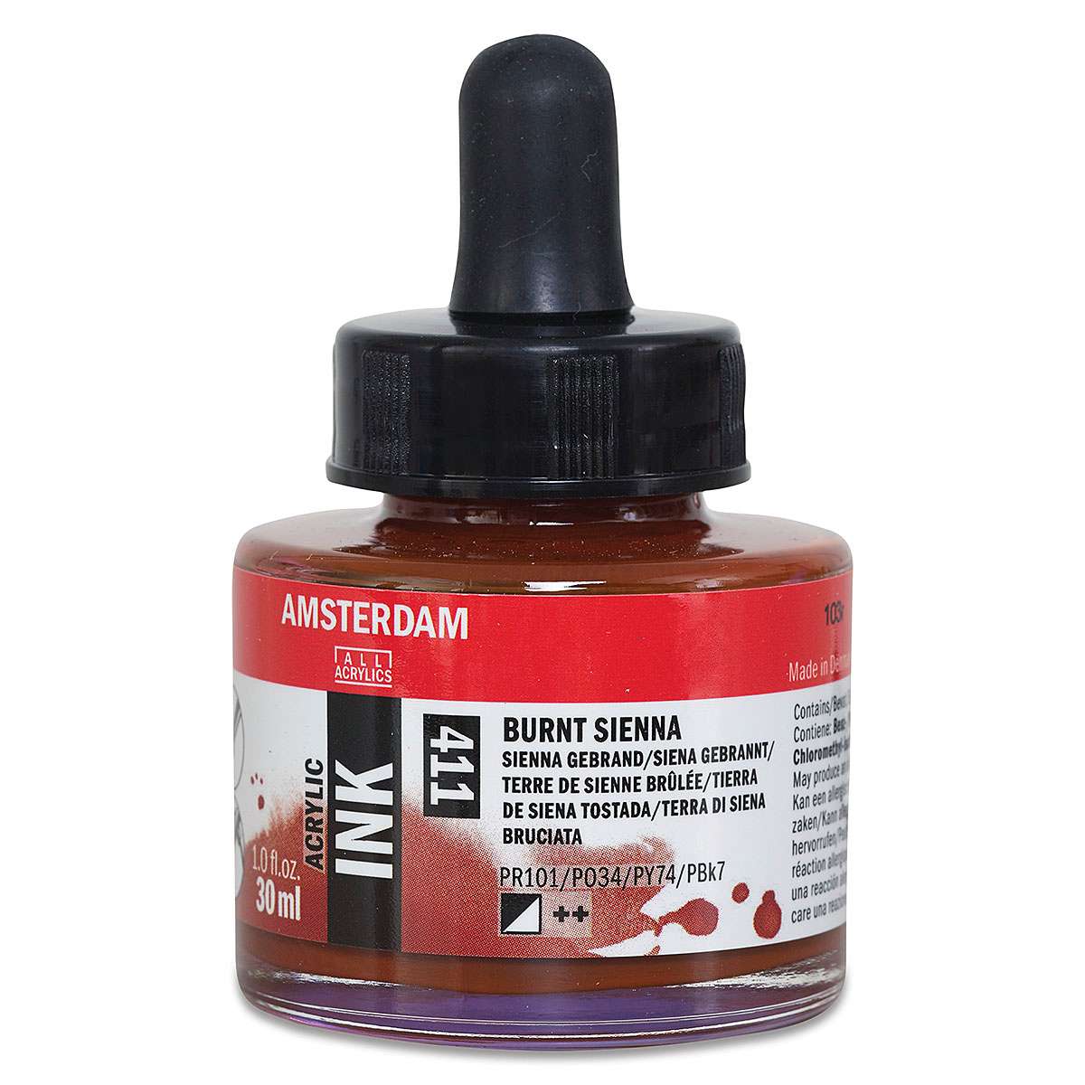 Amsterdam Acrylic Ink - Burnt Sienna, 30 ml