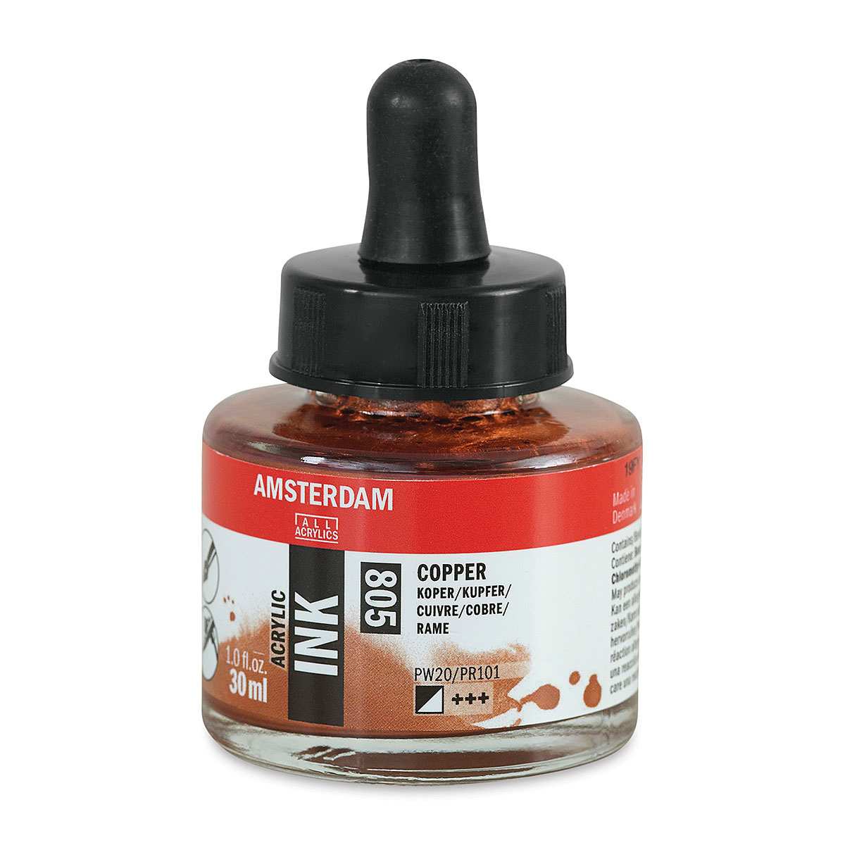 Amsterdam Acrylic Ink - Copper, 30 ml