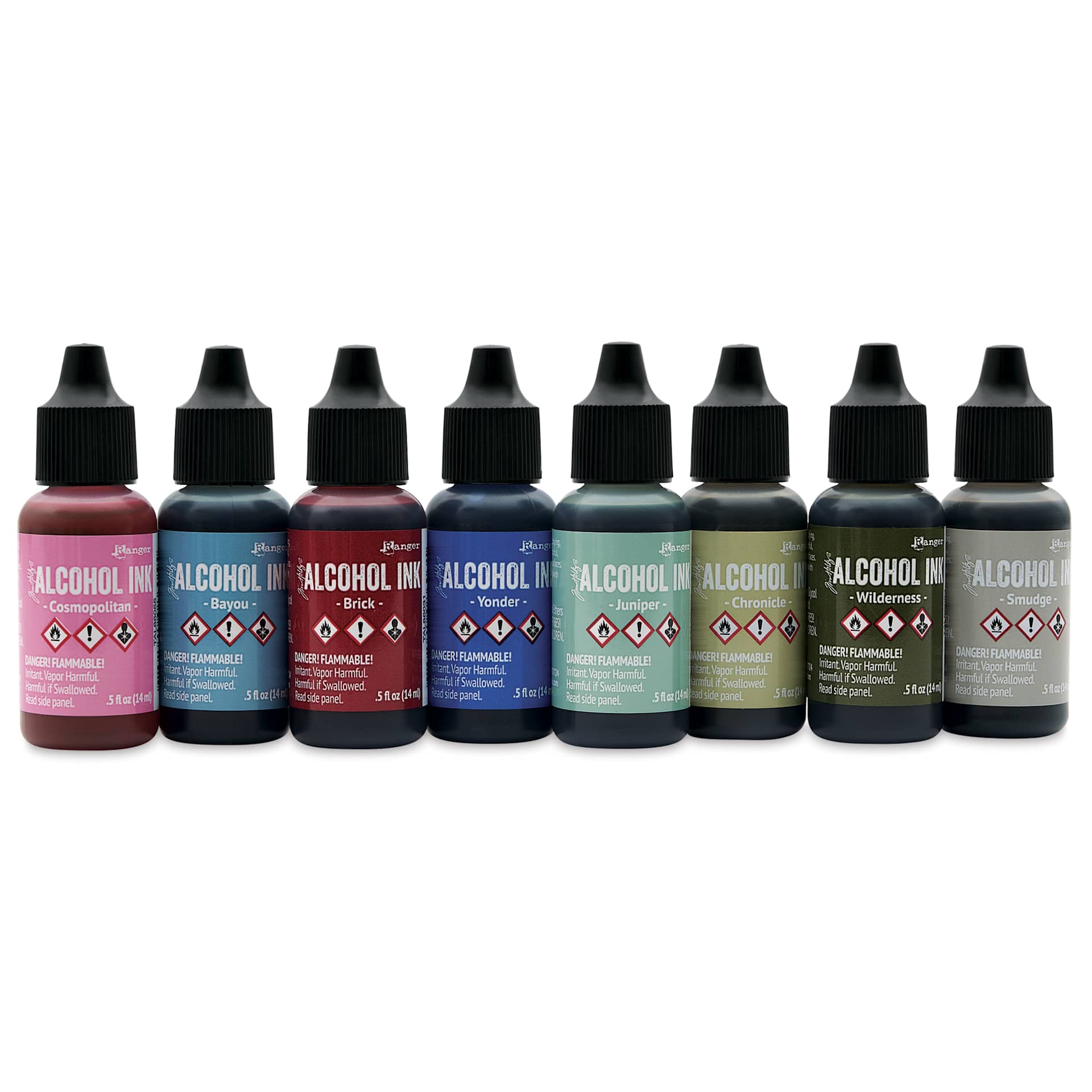 Ranger Tim Holtz Alcohol Ink - Spectrum Urban, Set of 8, 05 oz
