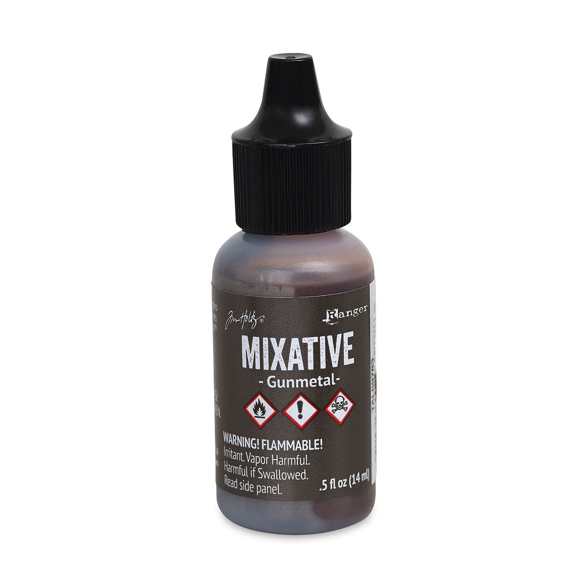 Ranger Tim Holtz Alcohol Ink Mixative - Gunmetal, 0.5 oz