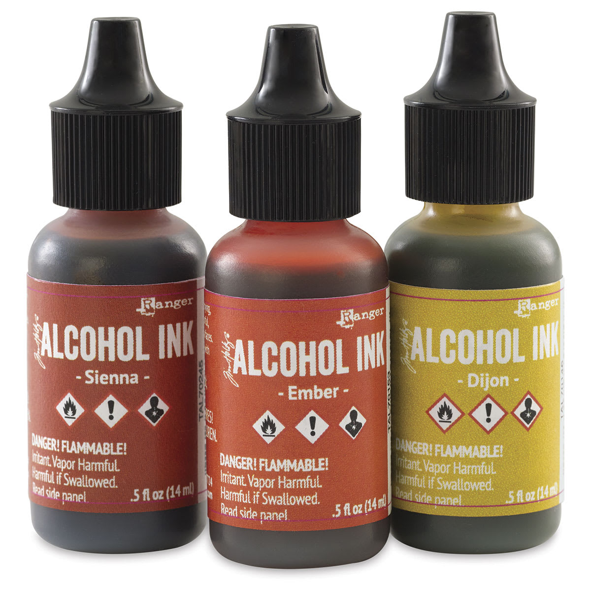 Ranger Tim Holtz Alcohol Ink - Orange/Yellow, Set of 3