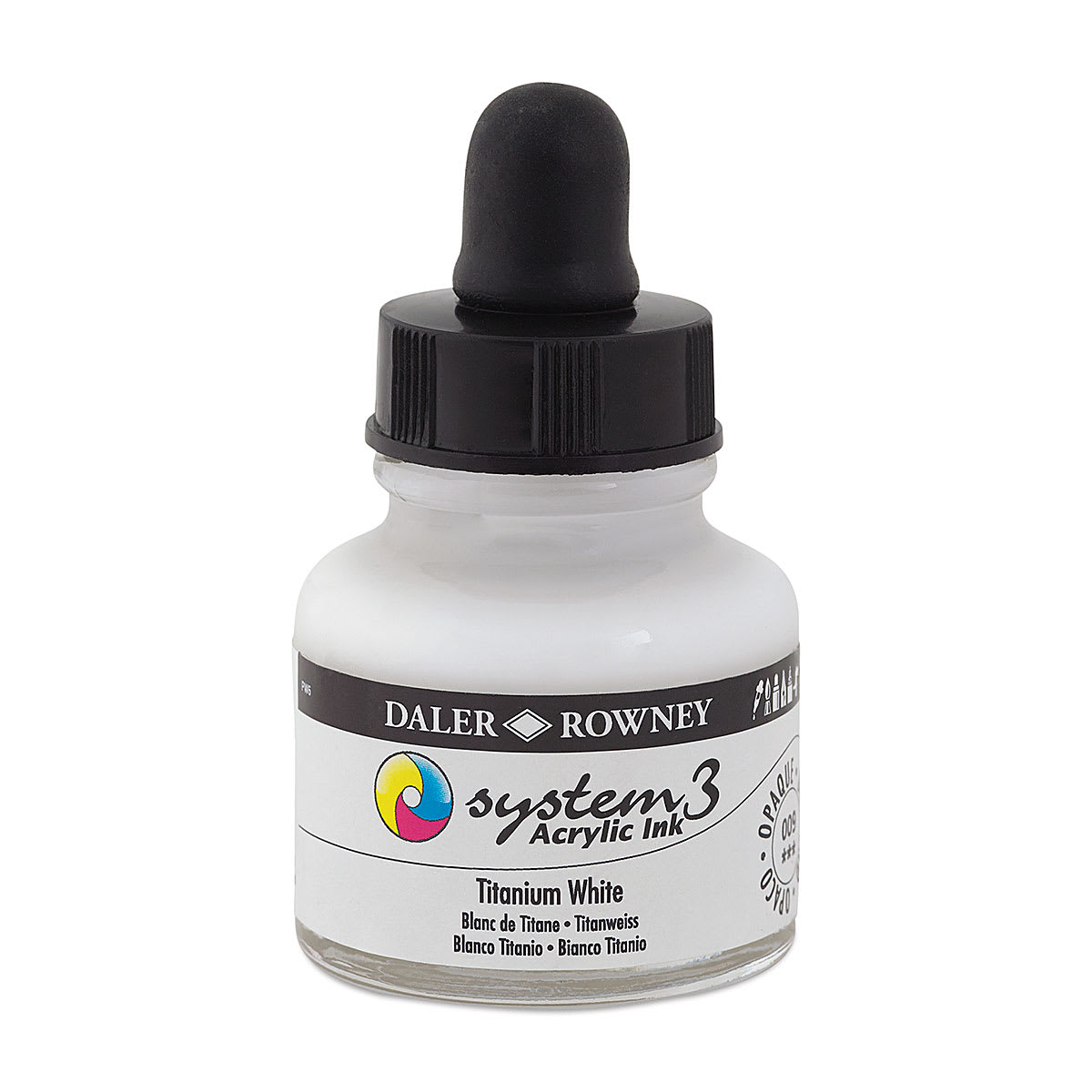 Daler-Rowney System3 Acrylic Ink - Titanium White, 1 oz