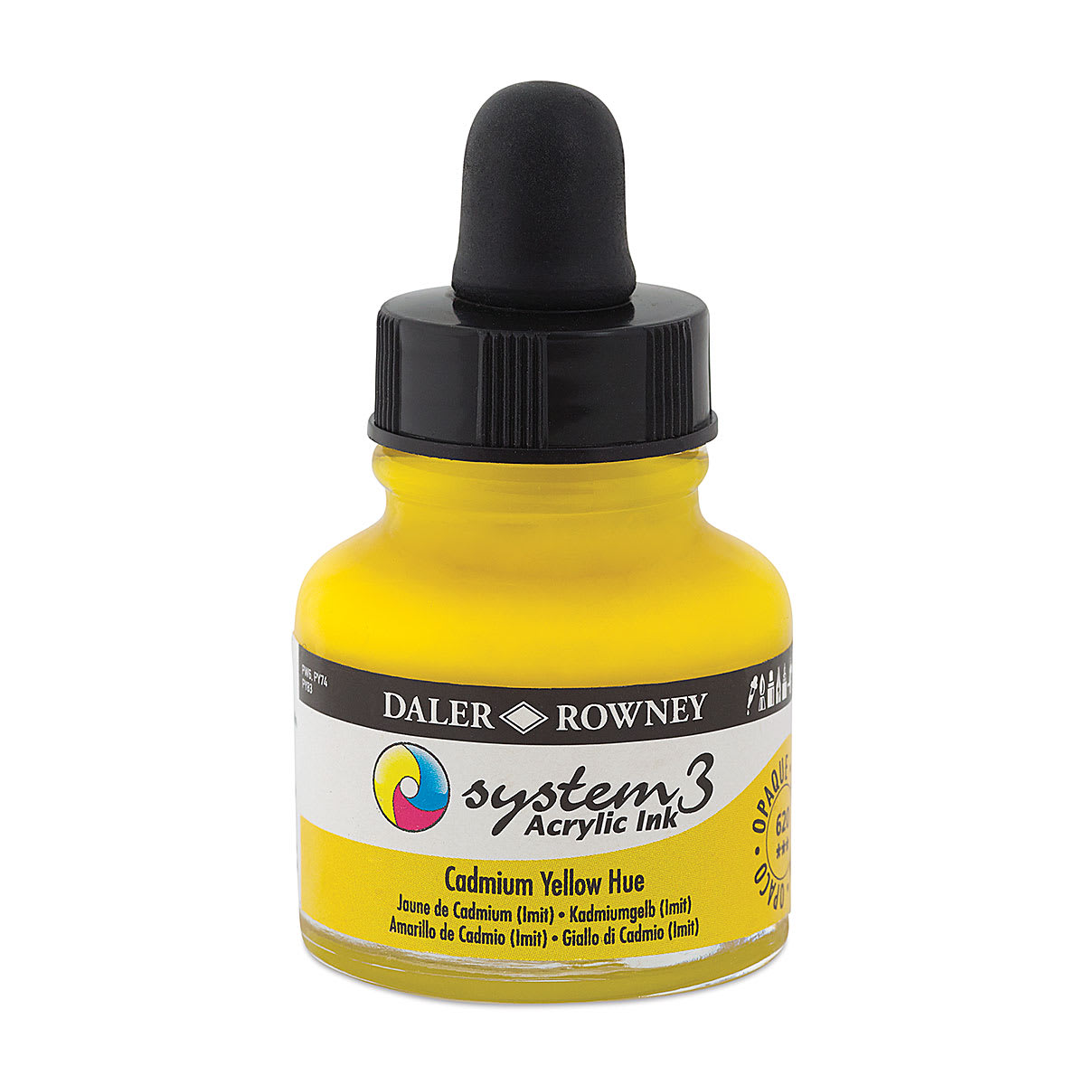 Daler-Rowney System3 Acrylic Ink - Cadmium Yellow Hue, 1 oz