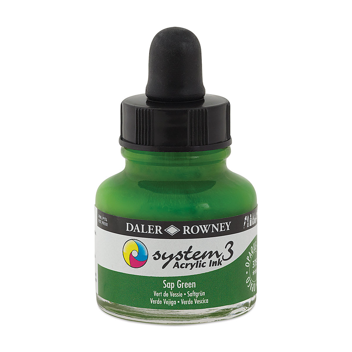Daler-Rowney System3 Acrylic Ink - Sap Green, 1 oz