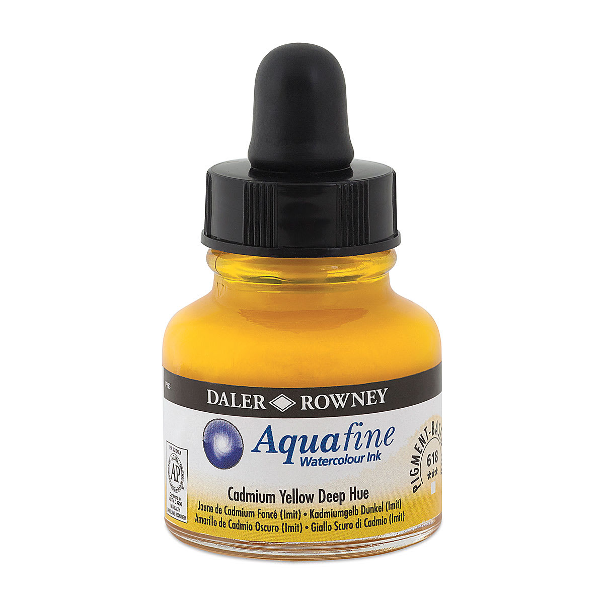 Daler-Rowney Aquafine Watercolour Ink - Cadmium Yellow Deep Hue