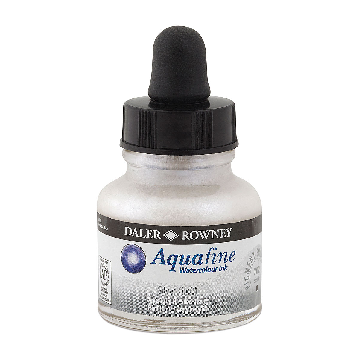 Daler-Rowney Aquafine Watercolour Ink - Silver