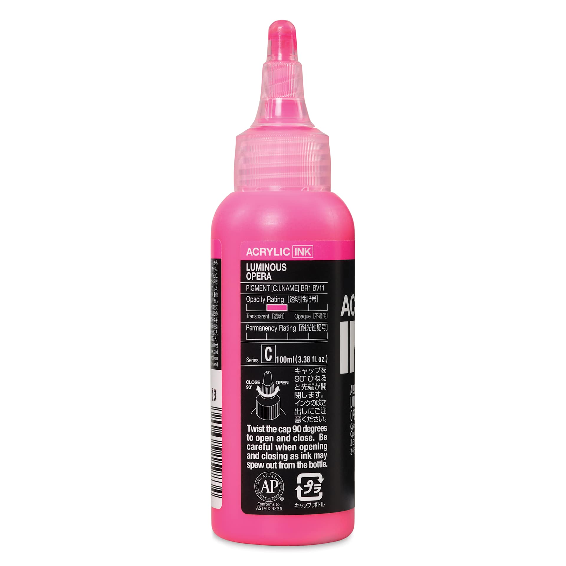 Holbein Acrylic Ink - Luminous Opera, 100 ml, back