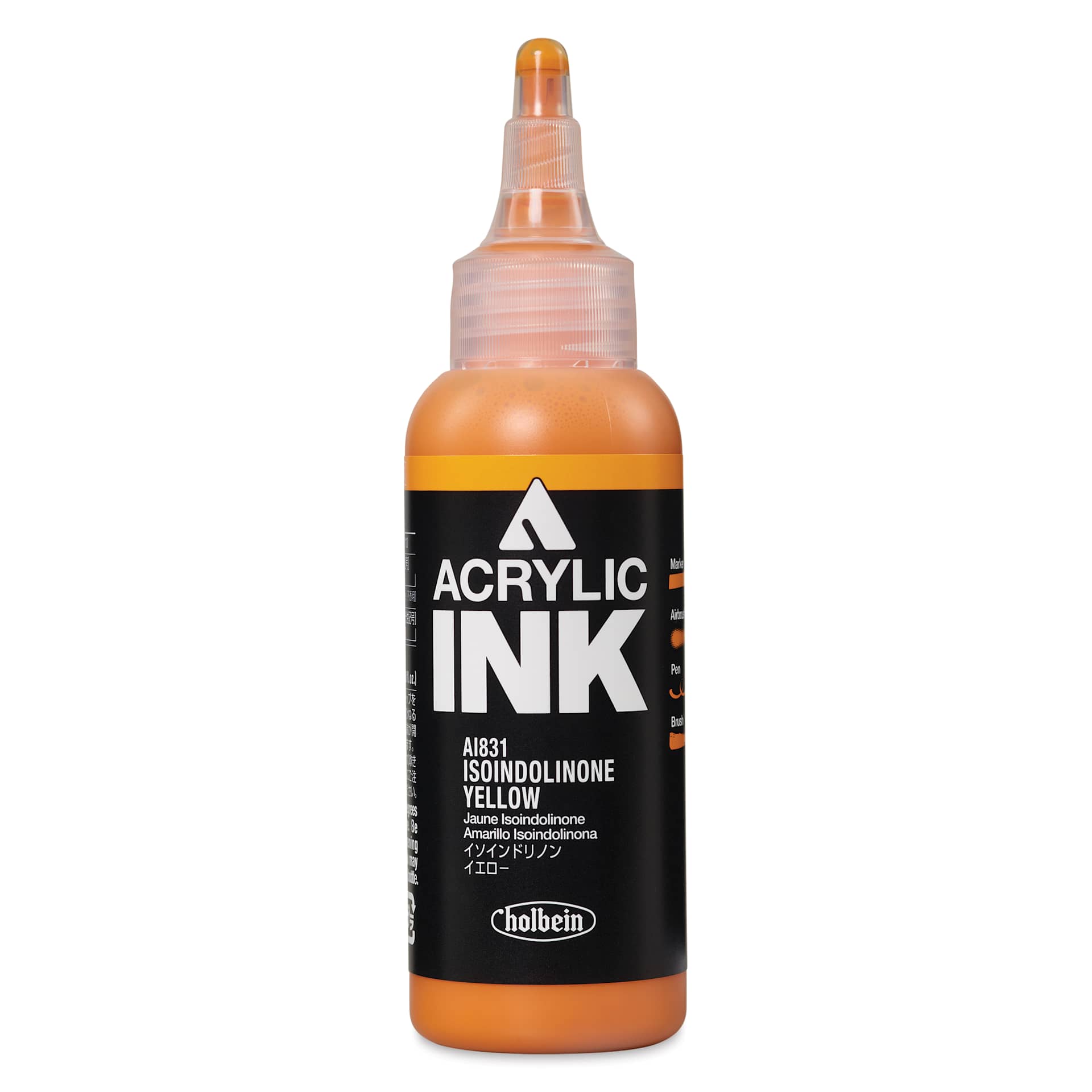 Holbein Acrylic Ink - Isoindolinone Yellow, 100 ml