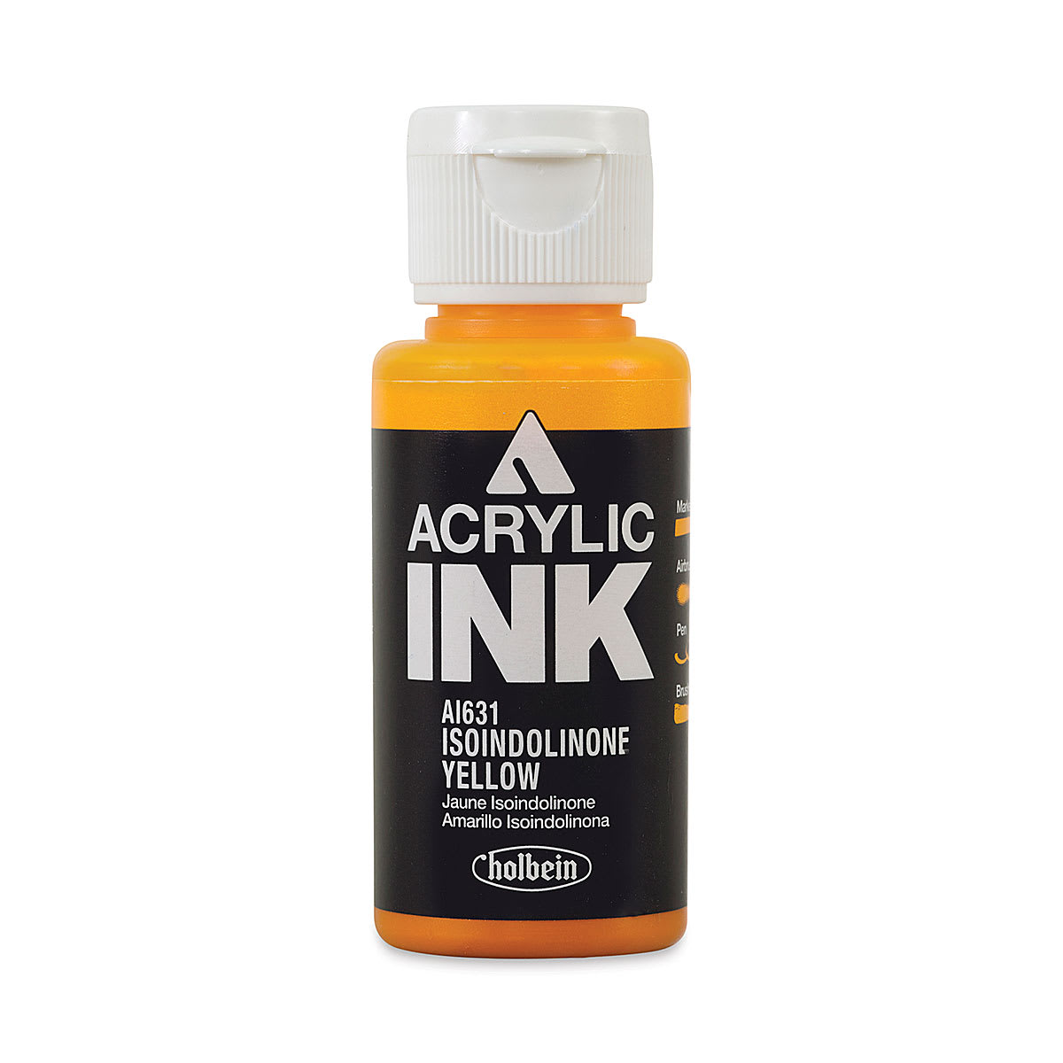 Holbein Acrylic Ink - Isoindolinone Yellow, 30 ml
