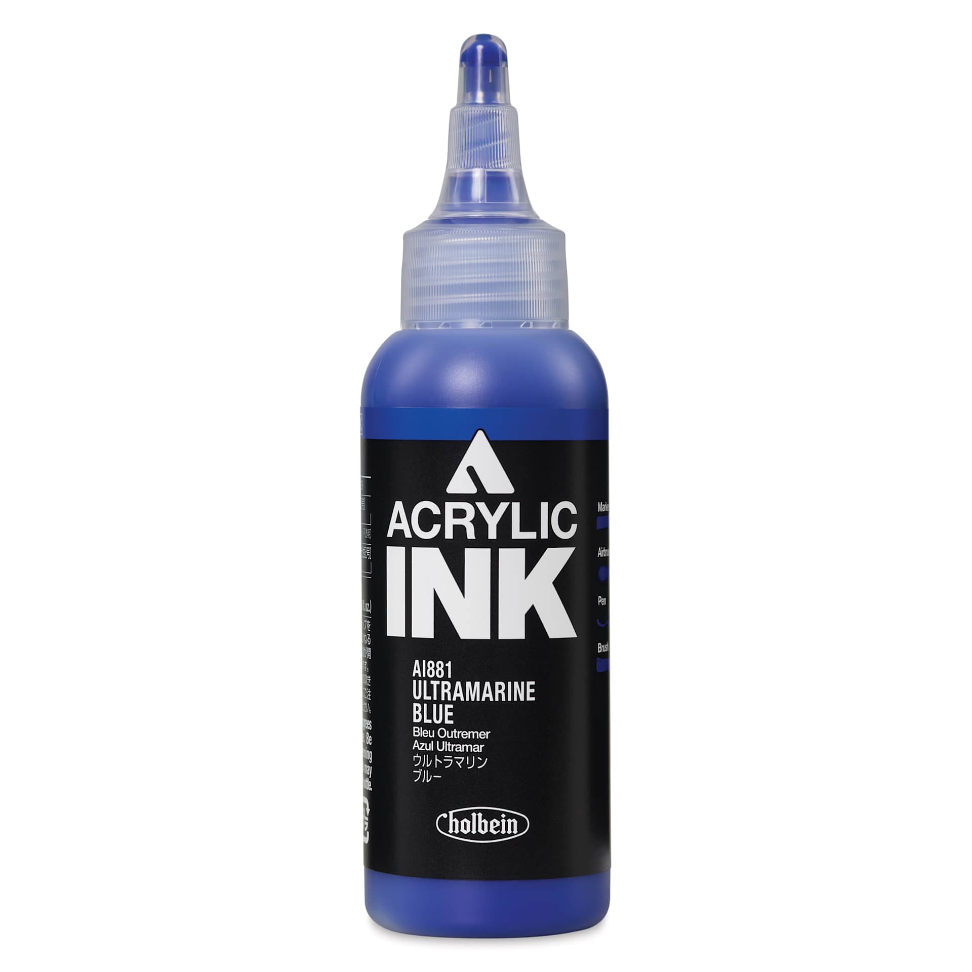 Holbein Acrylic Ink - Ultramarine Blue, 100 ml