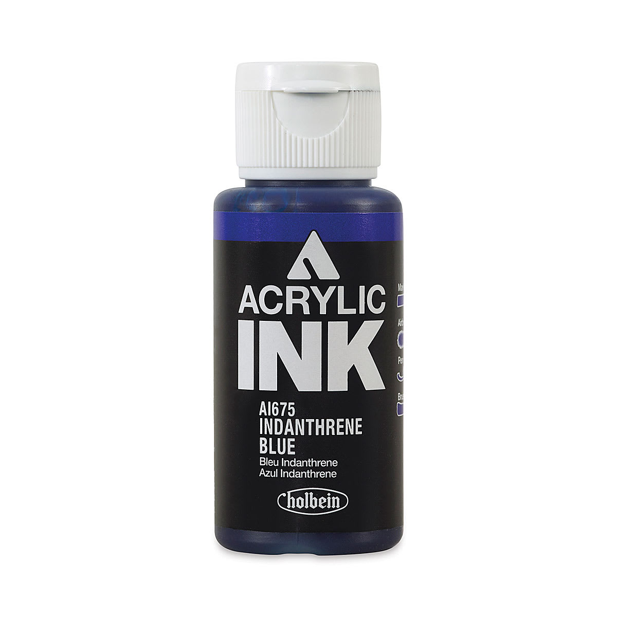 Holbein Acrylic Ink - Indanthrene Blue, 30 ml