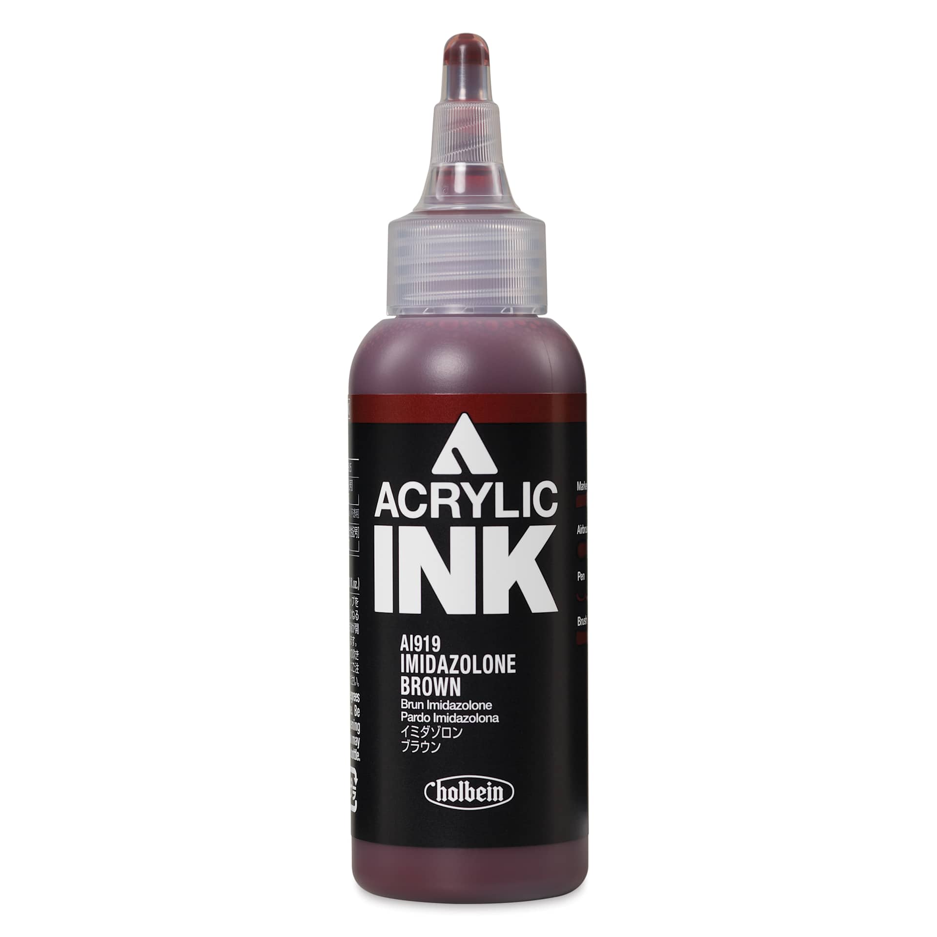 Holbein Acrylic Ink - Imidazolone Brown, 100 ml