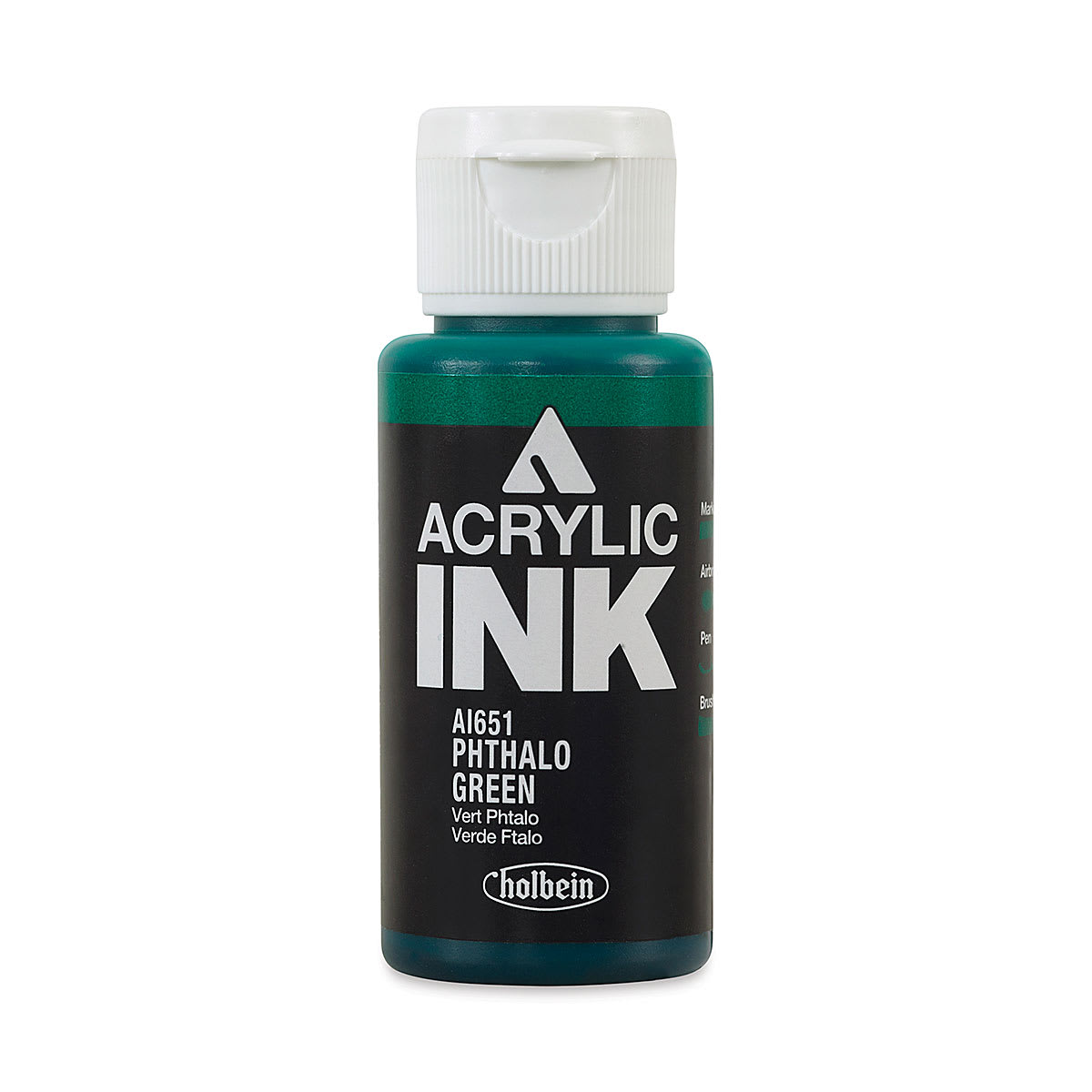 Holbein Acrylic Ink - Phthalo Green, 30 ml