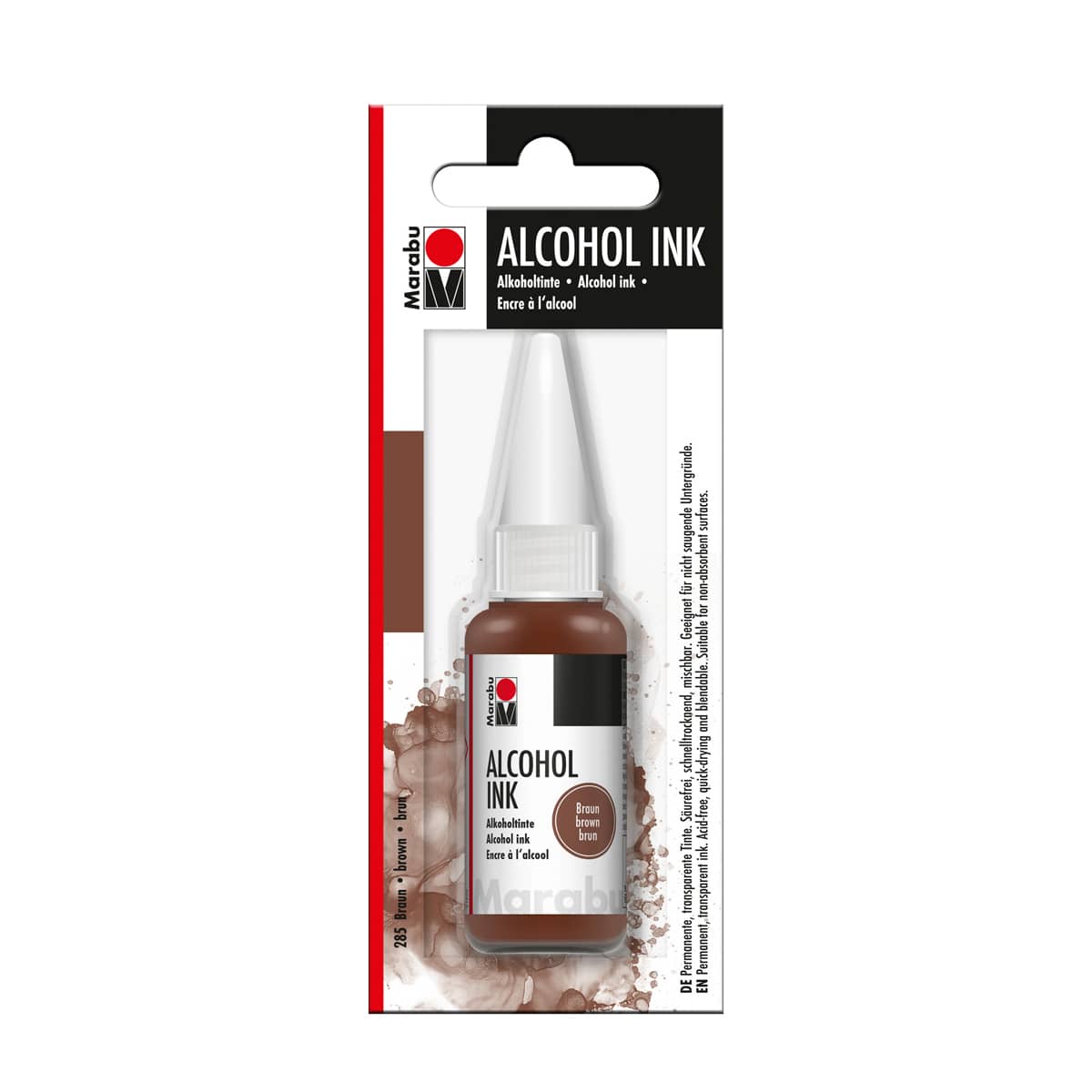 Alcohol Ink Brown