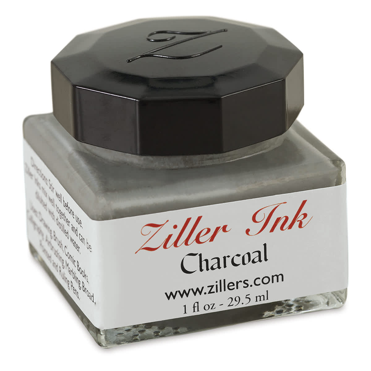 Ziller Ink - Charcoal, 1 oz