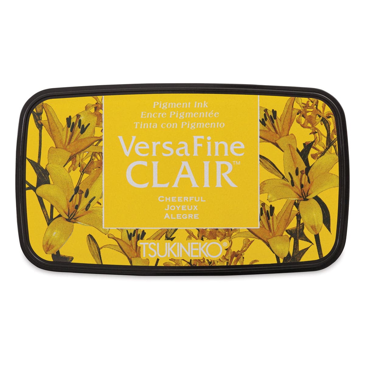 VersaFine Clair Ink Pad - Top view of closed Cheerful color Ink pad