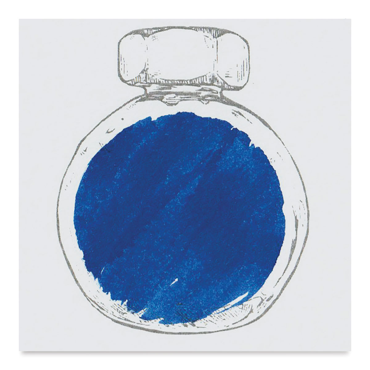 Ferris Wheel Press Fountain Pen Ink - Jelly Bean Blue, 38 ml (swatch of ink)
