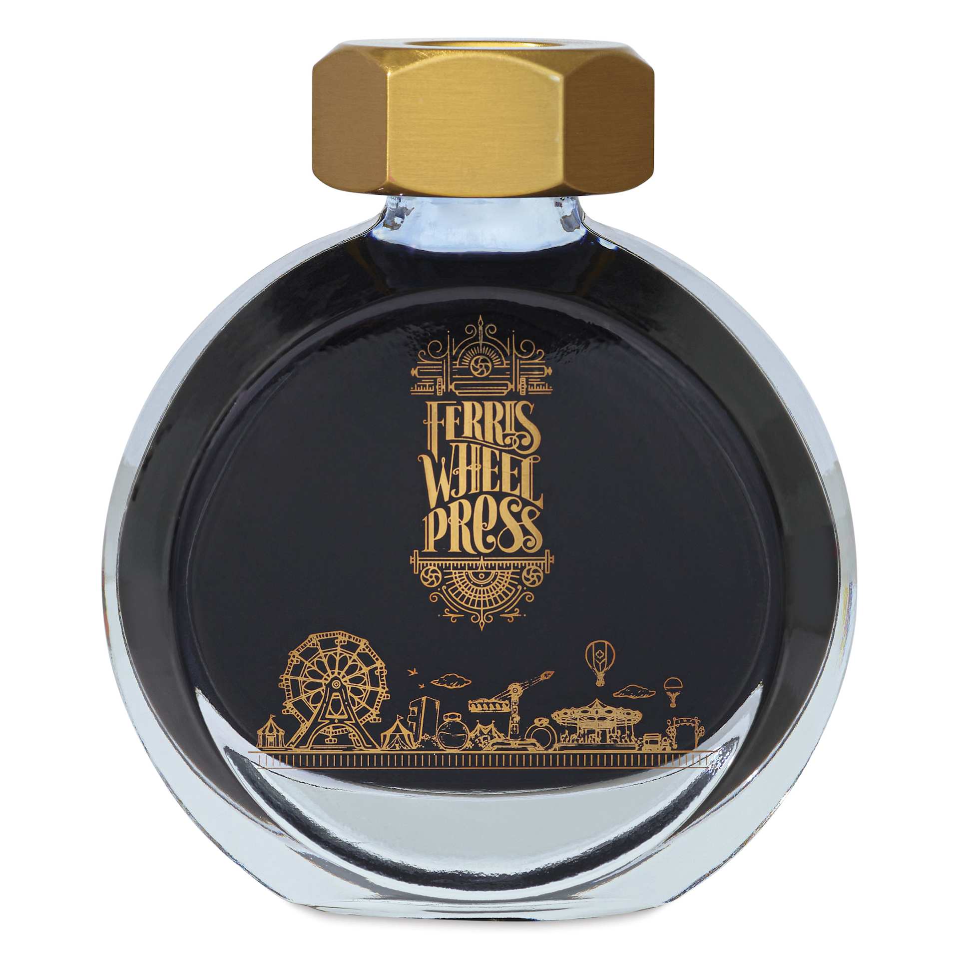 Ferris Wheel Press Fountain Pen Ink - Dusk In Bloom, 38 ml, front of the bottle