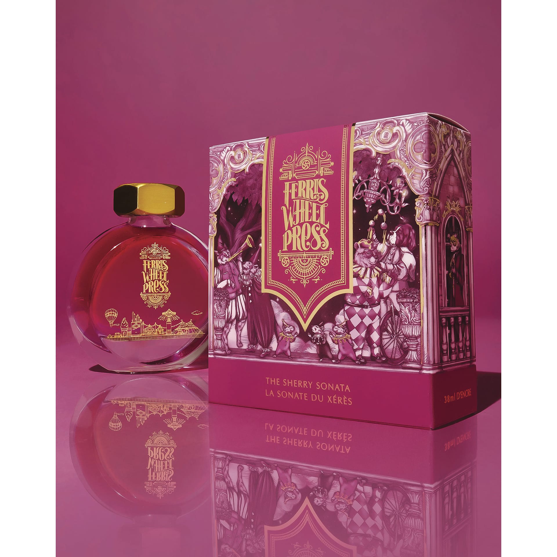 Ferris Wheel Press Fountain Pen Ink - The Sherry Sonata, 38 ml