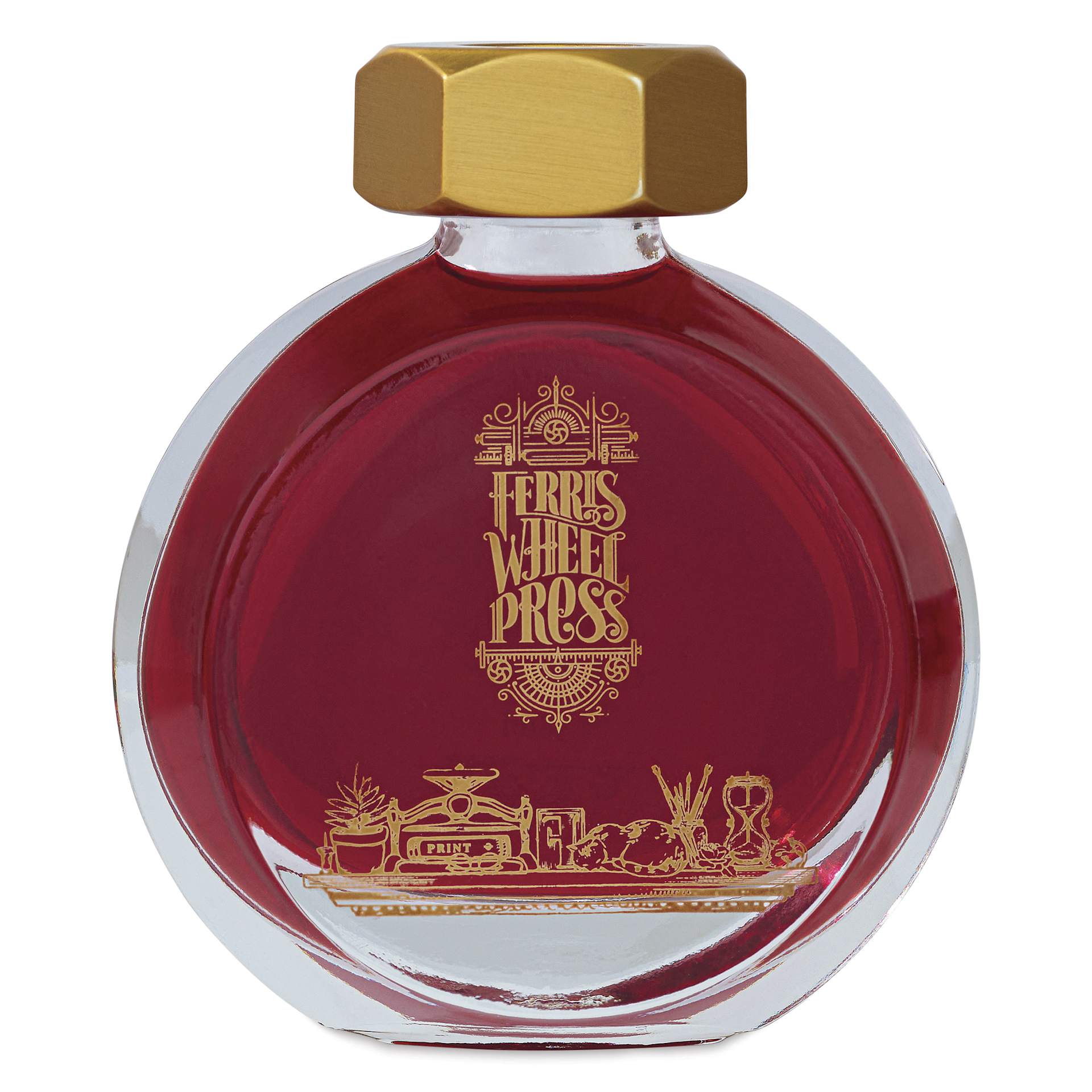 Ferris Wheel Press Fountain Pen Ink - Malibu Blush, 38 ml, front of the bottle