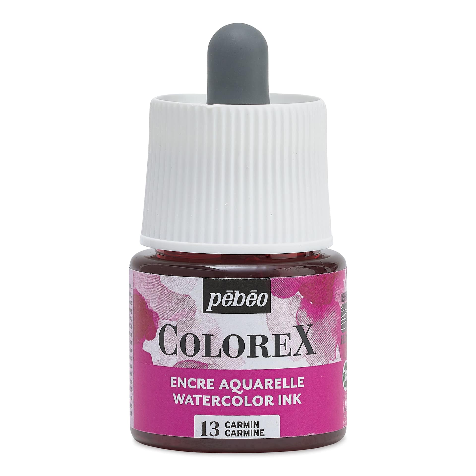 Pebeo Colorex Inks - Carmine, 45 ml, front of bottle