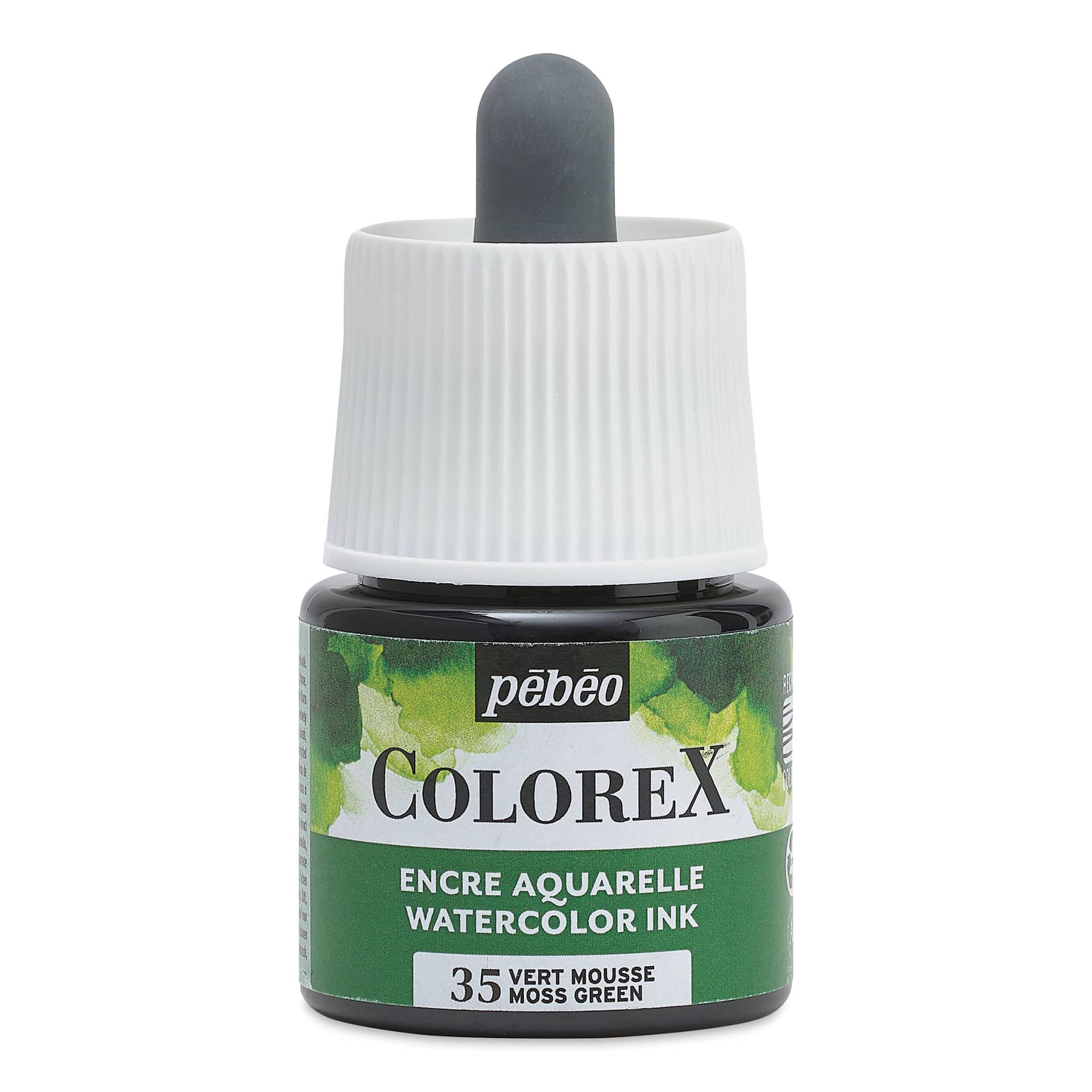 Pebeo Colorex Inks - Moss Green, 45 ml, front of bottle